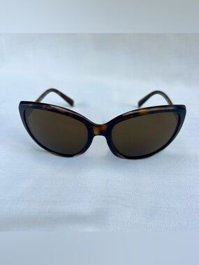 Prada Brown Tortoiseshell Cat-Eye Sunglasses